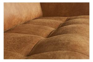 Rodeo konyakbarna kanapé, újrahasznosított bőrből, 277 cm - BePureHome
