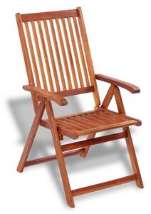 VidaXL 2 db barna összecsukható tömör akácfa kerti szék