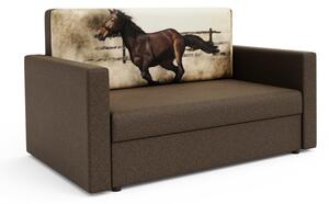 CLUSO ágyazható kanapé, 136x85x98 horse/sawana 25