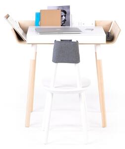 My Writing Desk fehér íróasztal 1 fiókkal - EMKO
