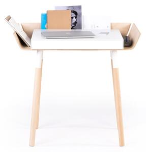 My Writing Desk fehér íróasztal 1 fiókkal - EMKO