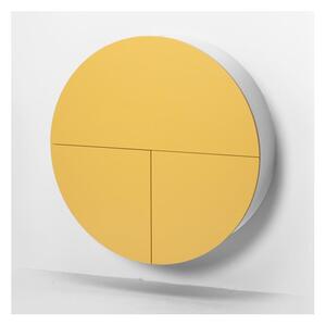 Pill sárga-fehér többfunkciós fali asztal - EMKO