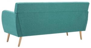 3 személyes zöld kárpitos kanapé 172 x 70 x 82 cm