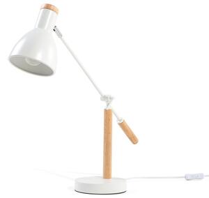 Modern asztali lámpa fehér színben PECKOS