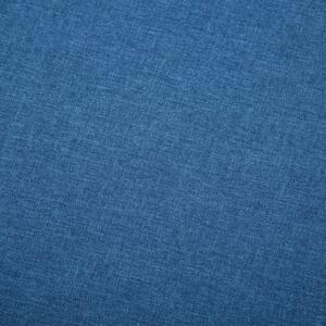 VidaXL 3 személyes kék kárpitos kanapé 172 x 70 x 82 cm