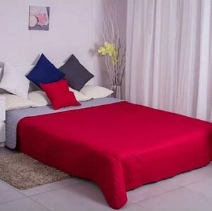 Domarex Canti kétoldalas ágytakaró, piros/szürke, 220 x 240 cm