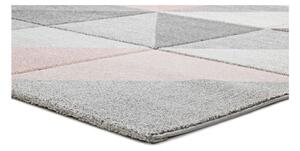 Retudo Naia rózsaszín-szürke szőnyeg, 60 x 120 cm - Universal