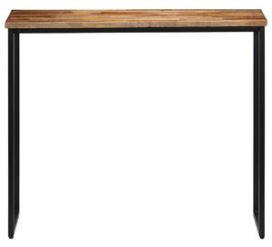 VidaXL újrahasznosított tömör tíkfa konzolasztal 90 x 30 x 76 cm