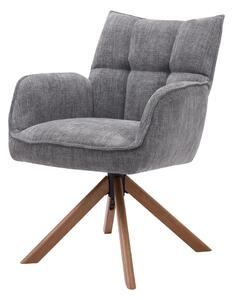 Szürke kárpitozott étkezőfotel szett 2 db-os Marilla – Unique Furniture