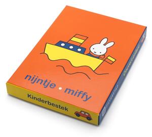 Ezüstszínű rozsdamentes acél gyerek evőeszköz 4 db-os Miffy – Zilverstad
