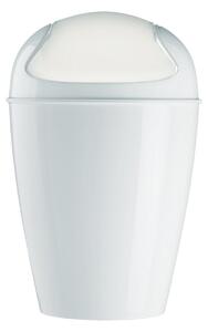 Koziol Dell XXS asztali fedeles kosár, fehér 12,7 x 12,7 x 18,7 cm
