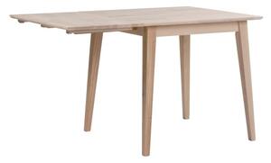 Filippa matt lakkozott tölgyfa étkezőasztal lehajtható asztallappal, 80 x 80 cm - Rowico