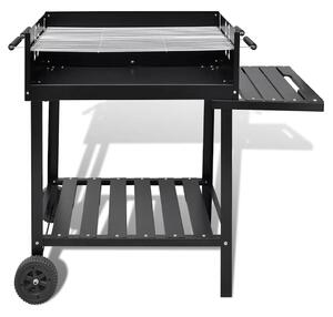 VidaXL Grill állvány faszén Grillező 2 Kerekekkel