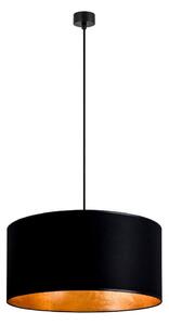 Mika fekete függőlámpa aranyszínű részletekkel, ⌀ 50 cm - Sotto Luce
