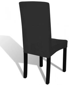 6 db fekete szabott nyújtható székszoknya