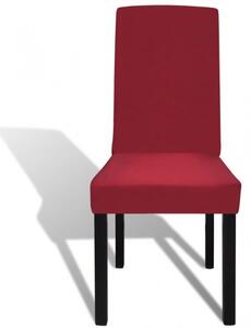 VidaXL 6 db bordó szabott nyújtható székszoknya