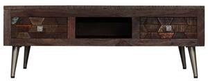 Újrahasznosított tömör fa dohányzóasztal 100 x 60 x 35 cm (245918)