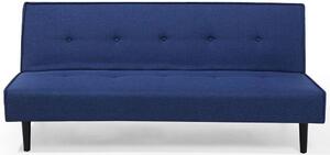 Divatos 3 ülőhelyes kárpitozott kanapéágy sötétkék színben VISBY
