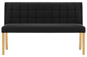 VidaXL fekete bársony pad 140 cm