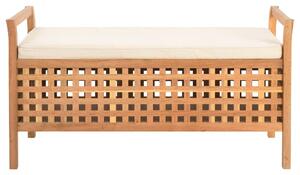 VidaXL tömör diófa tárolópad 93 x 49 x 49 cm
