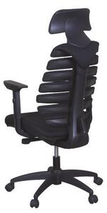 Jane irodai szék, textil, fekete/szürke