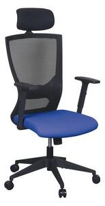 Jenny irodai szék, háló, fekete/kék