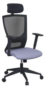 Jenny irodai szék, háló, fekete/szürke