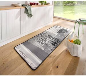 Bon Appetit szürke konyhai futószőnyeg, 67 x 180 cm - Hanse Home