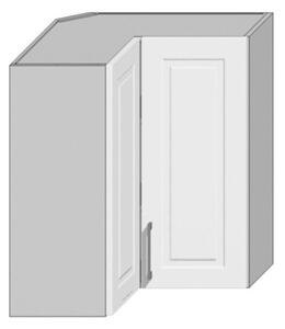 OREIRO WRN felső sarok konyhaszekrény, 60x72x60, hamu/magasfényű fehér