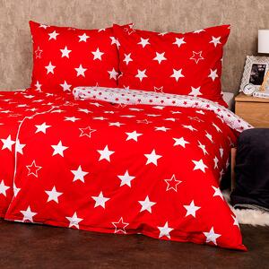 4Home Stars red pamut ágynemű, 220 x 200 cm, 2 db 70 x 90 cm