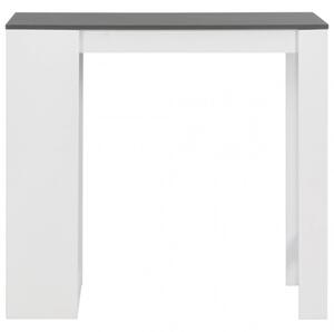 Fehér bárasztal polccal 110 x 50 x 103 cm