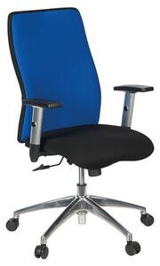 Manutan Penelope Tex irodai szék, fekete/kék
