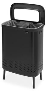 Matt fekete fém szennyeskosár 90 l Bo Hi – Brabantia