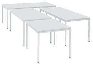 Manutan Expert Dino étkezőasztal, 200 x 80 x 74,5 cm (világosszürke lábazat)%