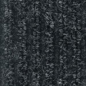 Beltéri lábtörlő szőnyeg lejtős éllel, 200 cm széles, folyóméterben, fekete