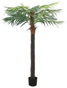 VidaXL zöld cserepes műdatolyapálma 215 cm