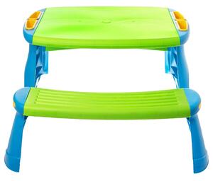 VidaXL polipropilén gyerek piknikpad 89,5x84,5x48 cm