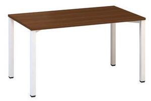 Alfa Office Alfa 200 irodai asztal, 140 x 80 x 74,2 cm, egyenes kivitel, dió mintázat, RAL9010%