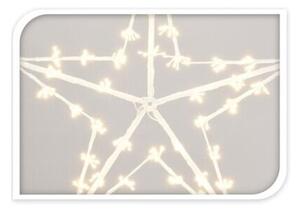 White star karácsonyi LED-es dekoráció, 80 cm