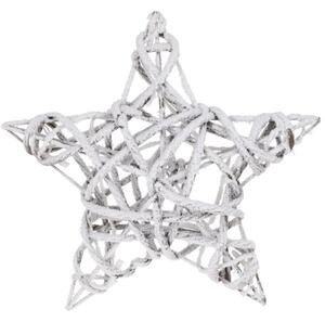 Karácsonyi LED-es csillag, fehér, 40 x 10 cm
