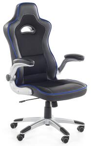 Kényelmes irodai szék fekete kék színben MASTER
