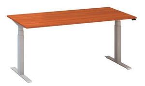Alfa Office Alfa Up állítható magasságú irodai asztal szürke lábazattal, 160 x 80 x 61,5-127,5 cm, vadcseresznye mintázat%