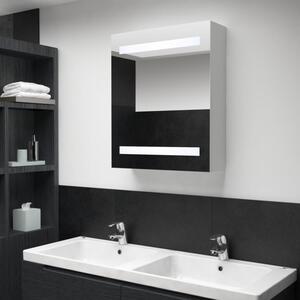 Tükrös fürdőszobaszekrény LED világítással 50 x 13,5 x 60 cm