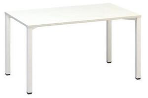 Alfa Office Alfa 200 irodai asztal, 140 x 80 x 74,2 cm, egyenes kivitel, fehér mintázat, RAL9010%