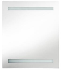 Tükrös fürdőszobaszekrény LED világítással 50 x 13,5 x 60 cm