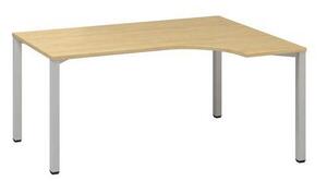 Alfa Office Alfa 200 ergo irodai asztal, 180 x 120 x 74,2 cm, jobbos kivitel, vadkörte mintázat, RAL9022%
