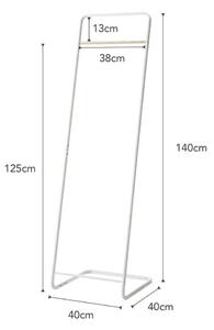 Fehér ruhatartó állvány, magasság 140 cm - YAMAZAKI