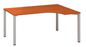 Alfa Office Alfa 200 ergo irodai asztal, 180 x 120 x 74,2 cm, jobbos kivitel, cseresznye mintázat, RAL9022%