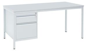 Basic irodai asztal tárolóval, 160 x 80 x 76 cm, egyenes kivitel