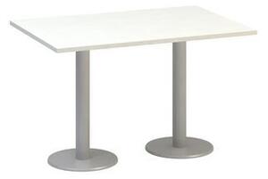 Alfa Office Alfa 400 konferenciaasztal szürke lábazattal, 120 x 80 x 74,2 cm, fehér mintázat%